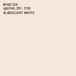 #F6E7DA - Albescent White Color Image